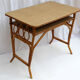 Bureau en rotin et sa chaise