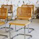 Lot de 4 chaises Cesca B32 par Marcel Breuer