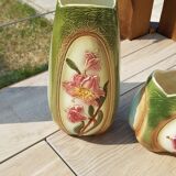 Set vases and planter in slurry Lys