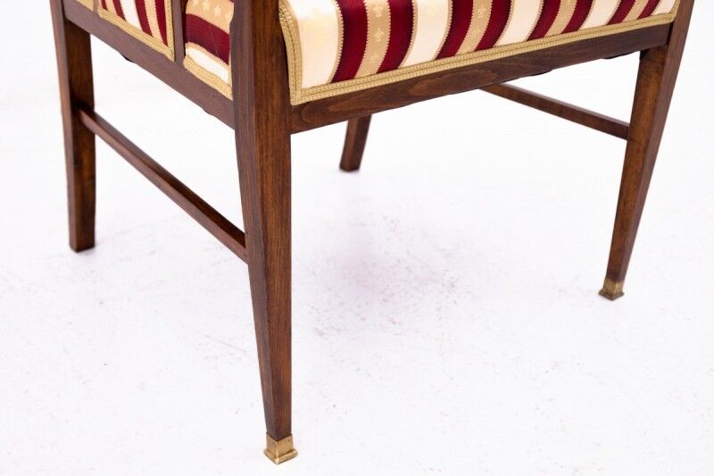 A pair of antique armchairs from the late 19th century, France. After renovation.