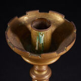 Vintage candle holder copper alloy