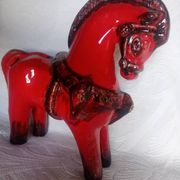 Bitossi - Aldo Londi - Red Roman Horse - glazed ceramic