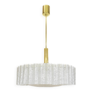 Lustre à tubes en verre - 1960