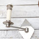 2 wall lamps art deco metal diamond base