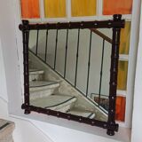 Vintage bamboo style mirror