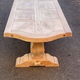 Renovated extendable monastery dining table in solid oak 220-300cm