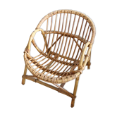 Armchair rattan basket child, vintage