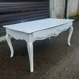 Louis XV style white painted coffee table