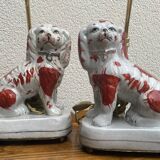 Paire de lampes Staffordshire