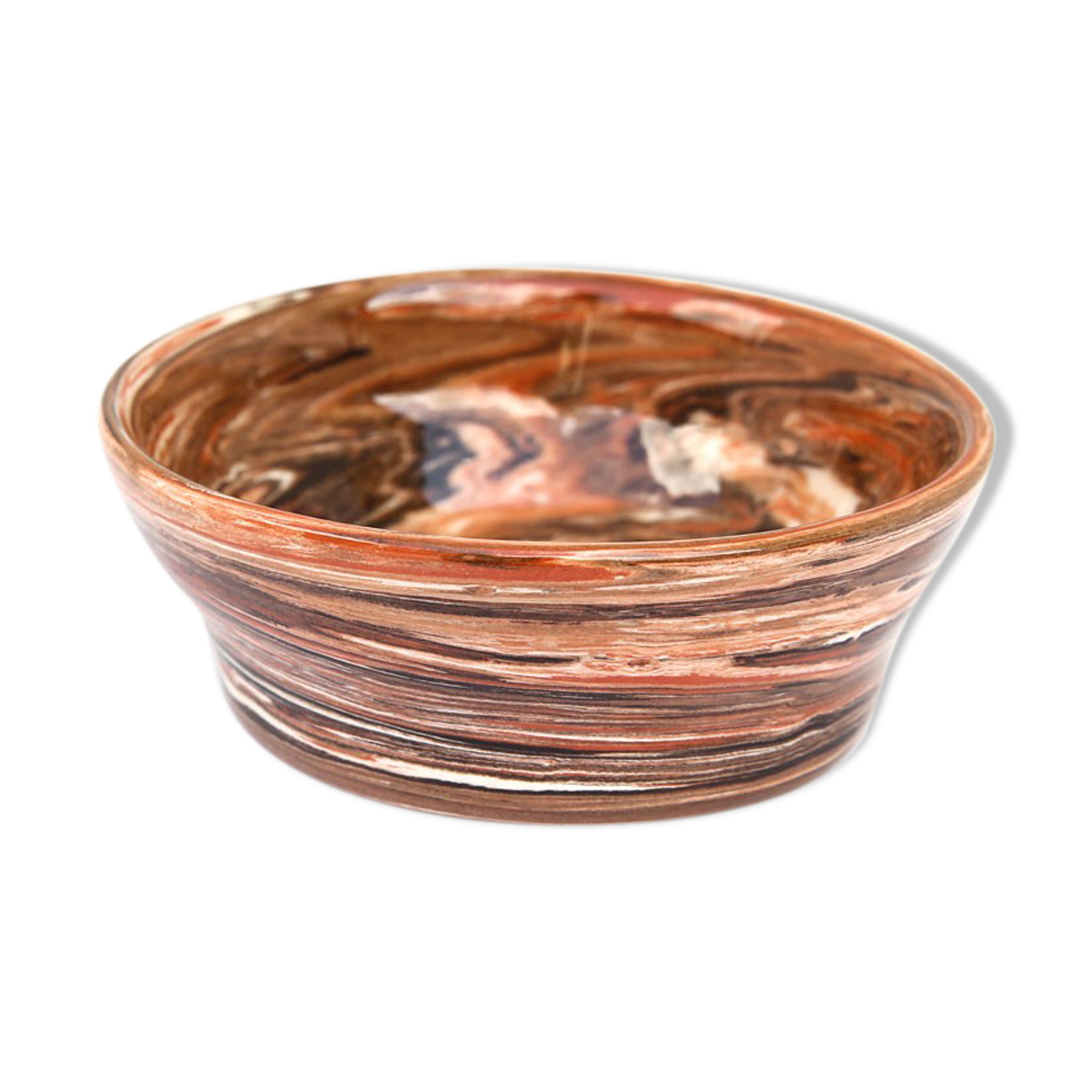 Terracotta cup in mixed earth