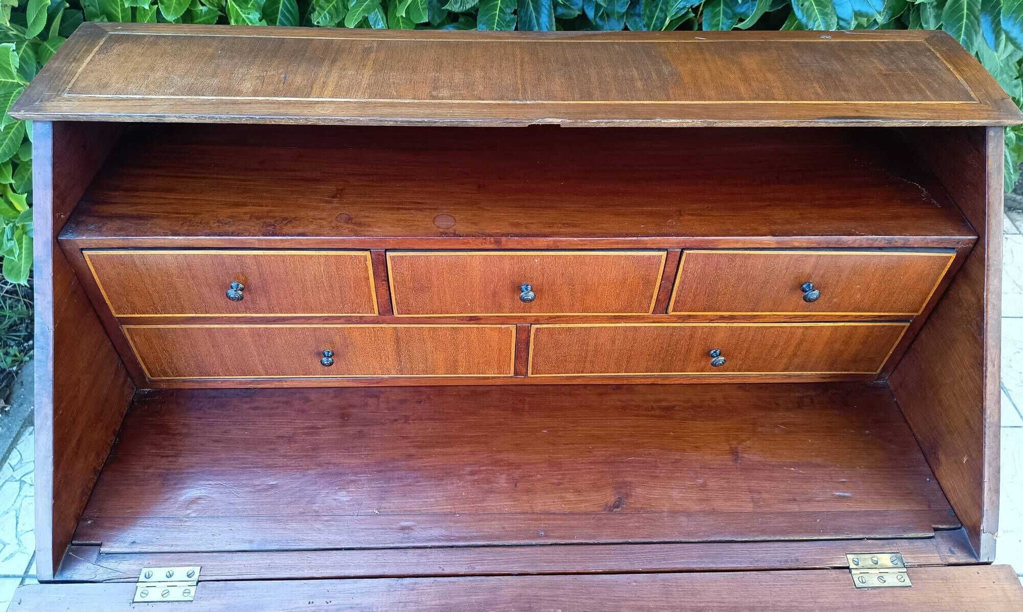 Scriban style English in mahogany.