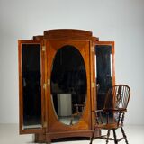 Art Deco wardrobe with mirrors