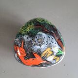 Vallauris candy box in fat lava-style glazed ceramic