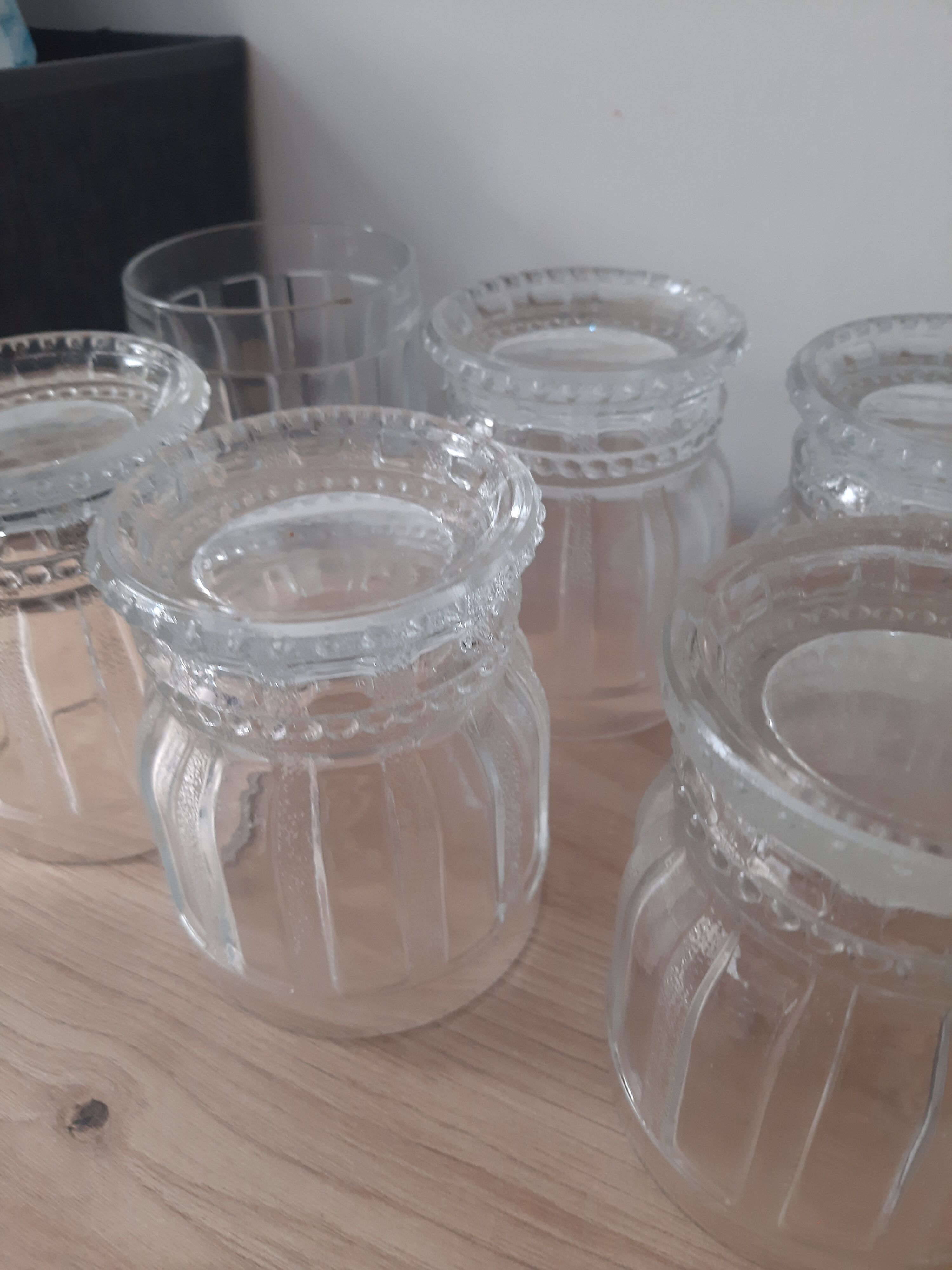 6 Bohemia glass whisky tumblers