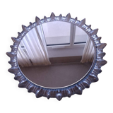 1970s mirror with glass frame