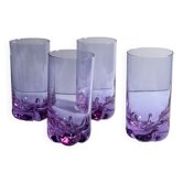 4 verres en alexandrite - Italie années 1970