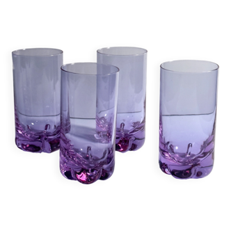 4 Alexandrite Glasses - Italy 1970s
