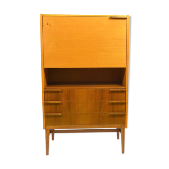Cabinet in ash and walnut veneer by František Mezulánik - 1970s