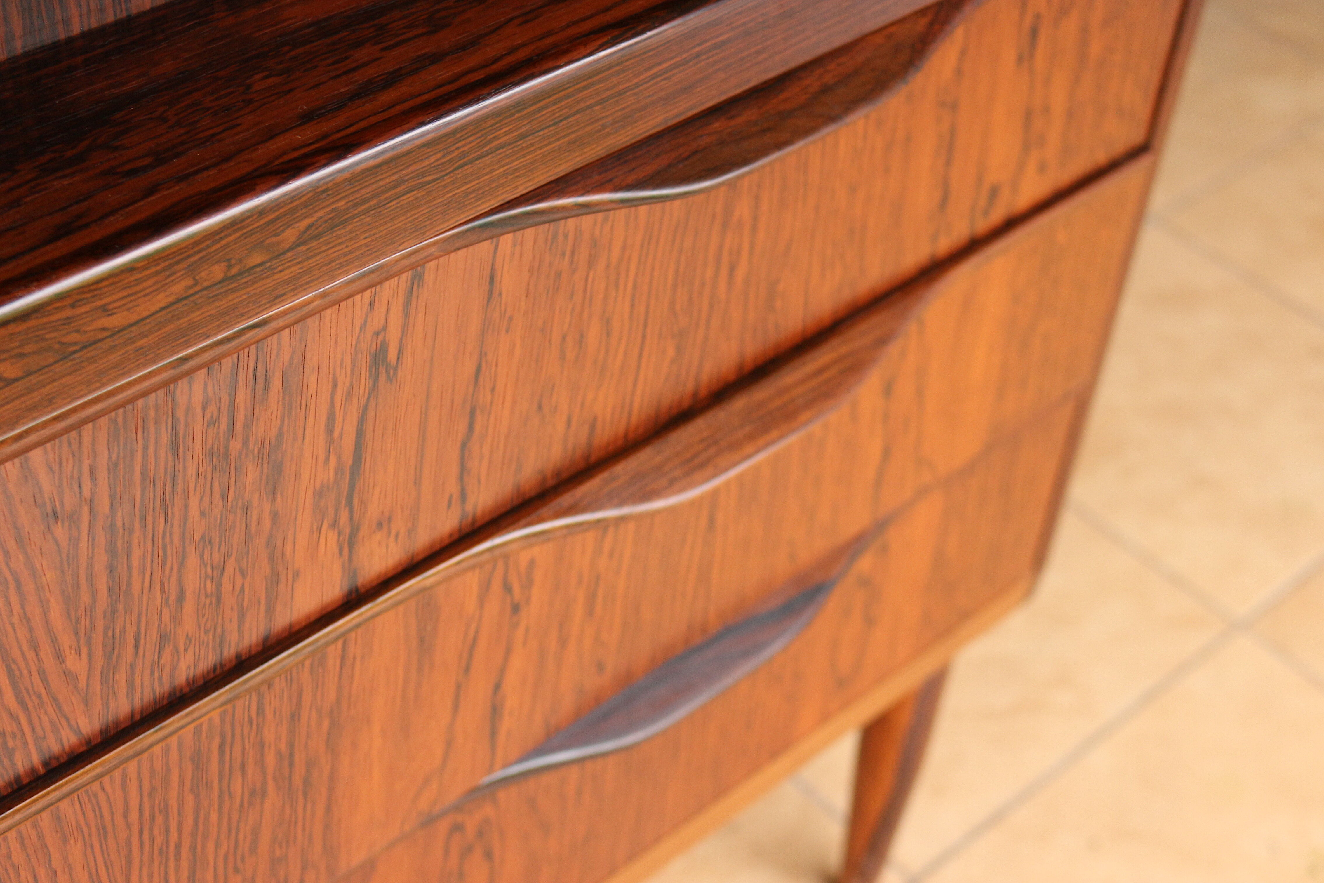 Erling Torvits rosewood secretary for Klim Møbelfabrik, 1966's