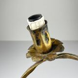 Brutalist metal wall lamp by Salvino Marsura, Italy, 1960s.