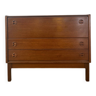 Scandinavian teak chest of drawers