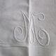 Old sheet 340x220cm - monogrammed ML