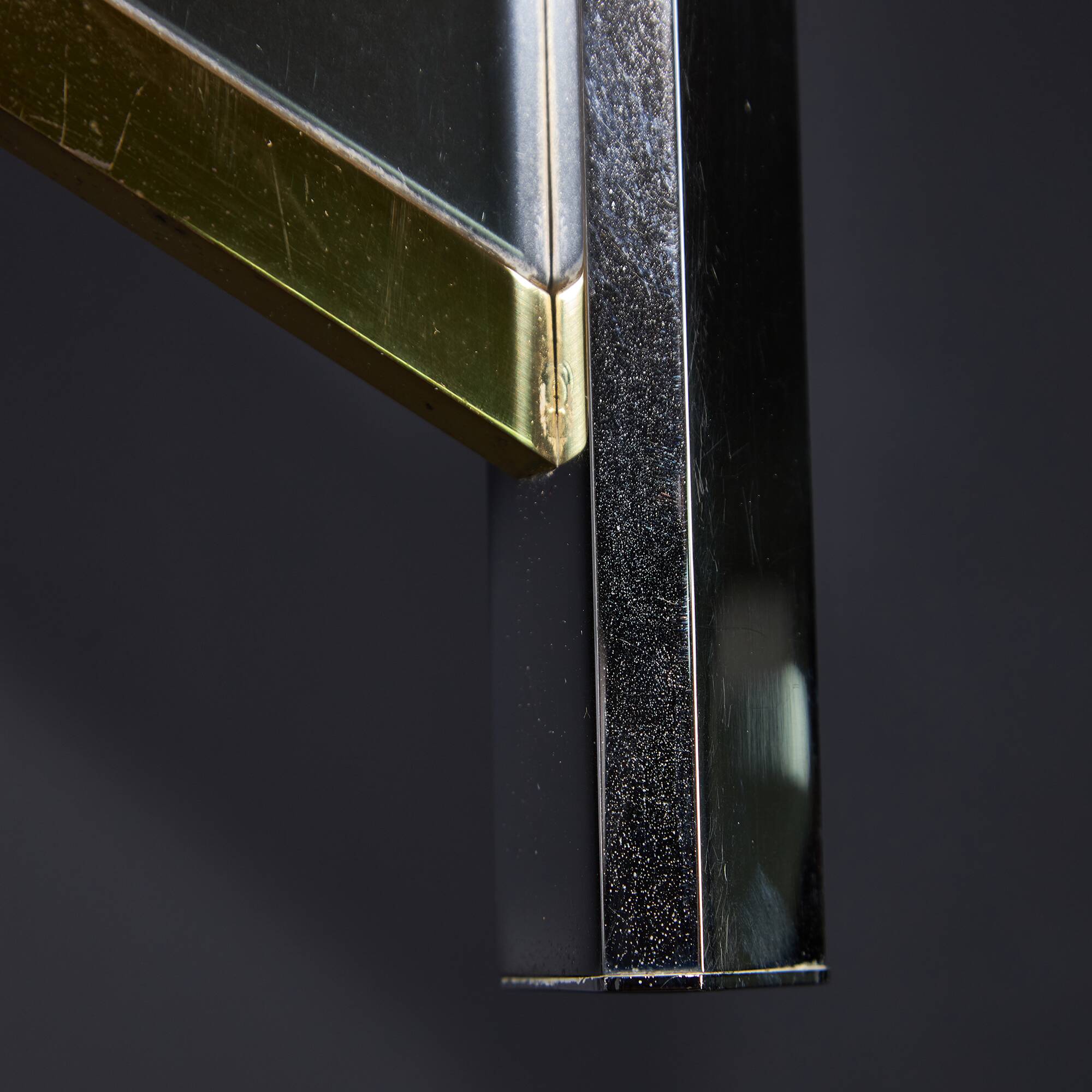Sciolari Chrome and Brass-plated Wall Lamp, 1970s