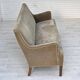 1960s, Danish 4-seater sofa, original light green furniture velour.