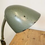 Green Industrial Bakelite Gooseneck Table Lamp, 1960s
