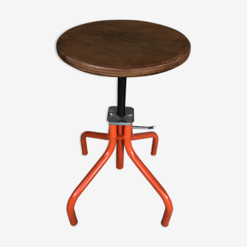 Tabouret à vis de style industriel, 1970