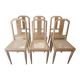 6 chaises cannées art déco rénovées