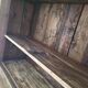 Sideboard curiosity cabinet made of solid antique wood
