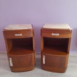 Pair of art deco bedside tables