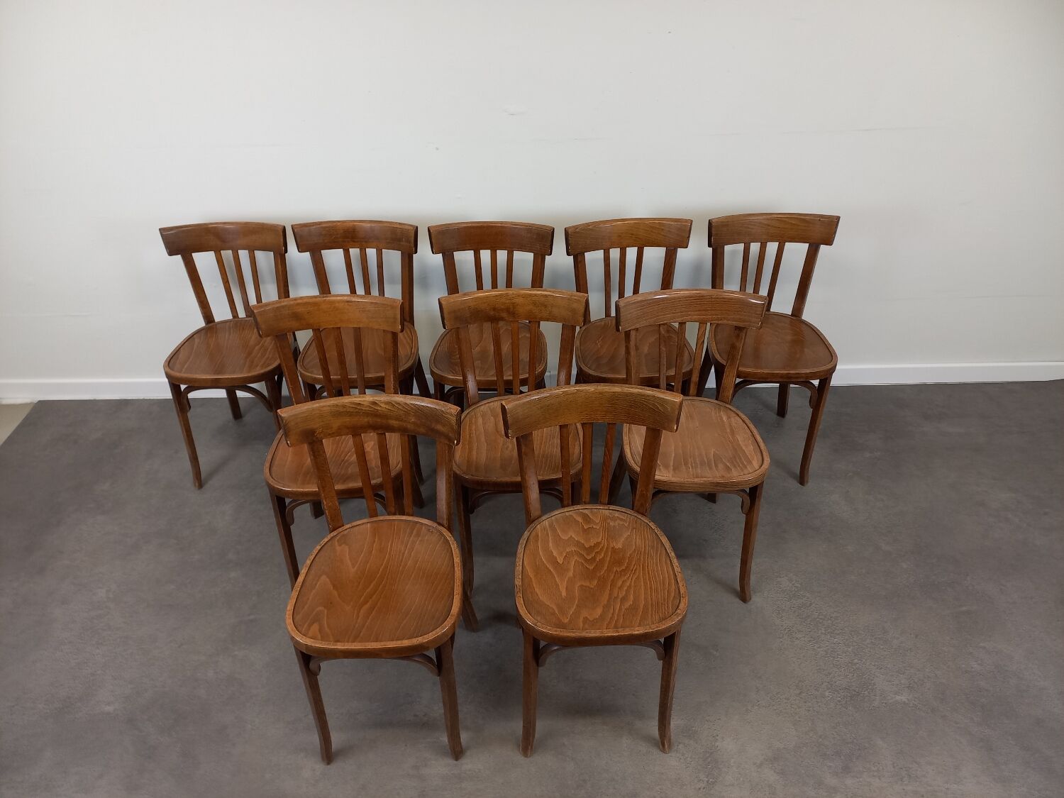 Baumann bistro chairs, set of 10