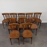 Baumann bistro chairs, set of 10