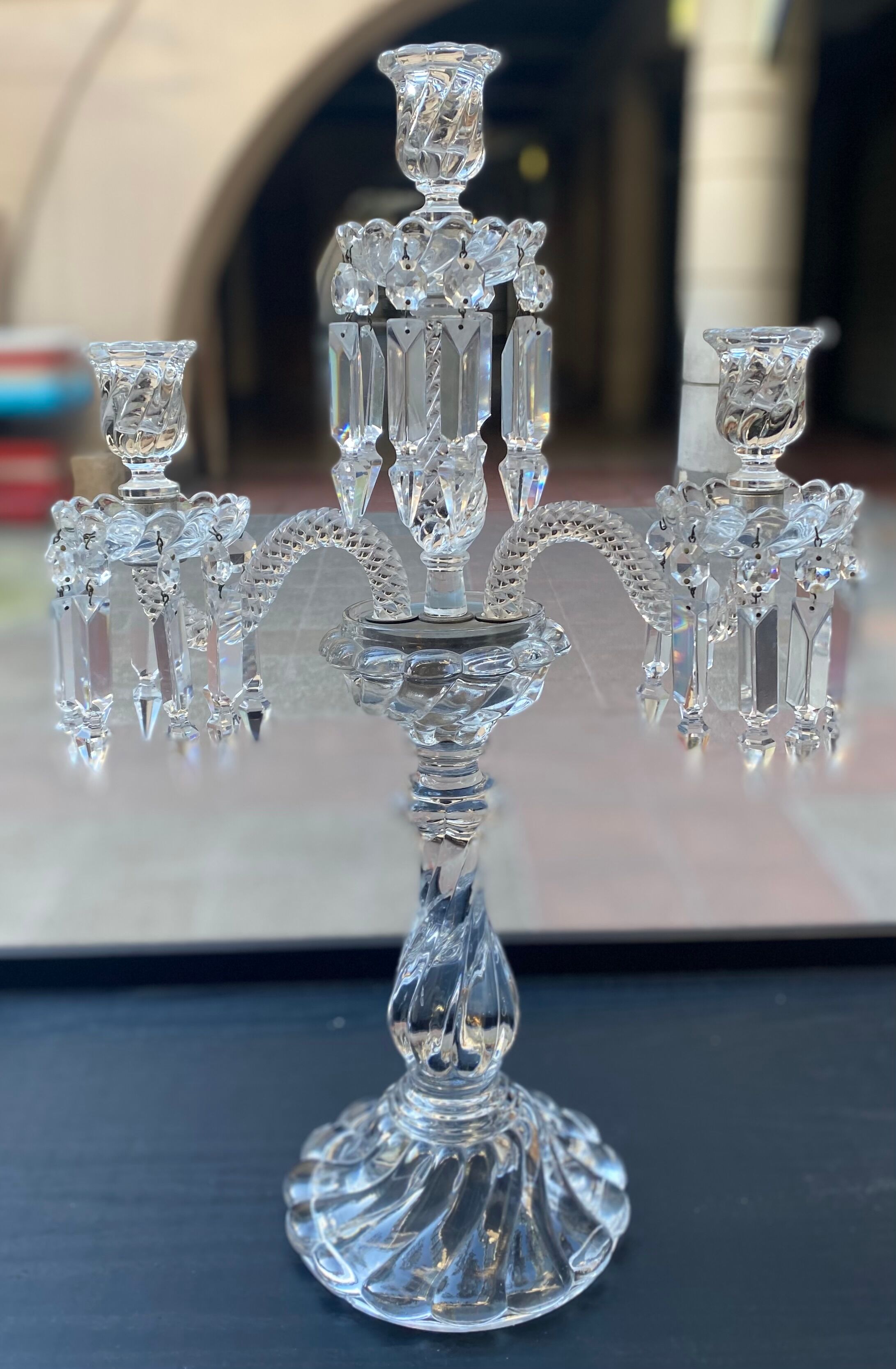 Baccarat crystal chandelier - 70s
