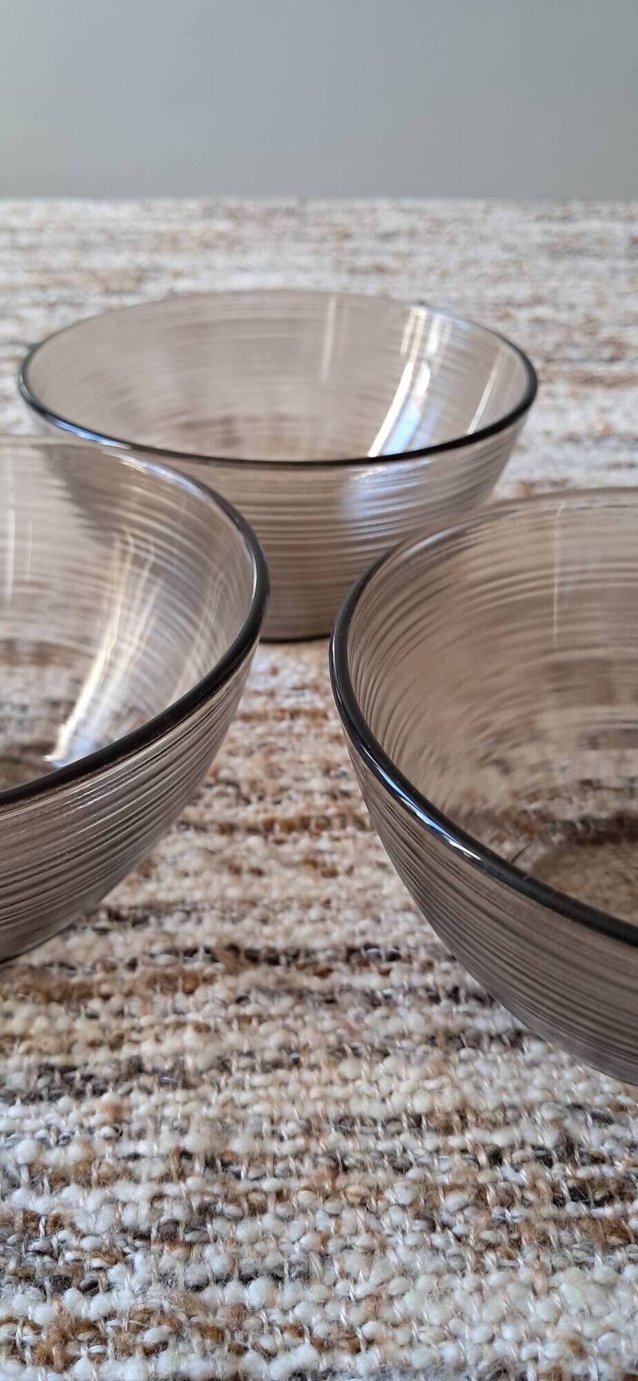 Lot de 3 bols texturés vintage
