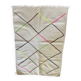Tapis berbère losanges fluo