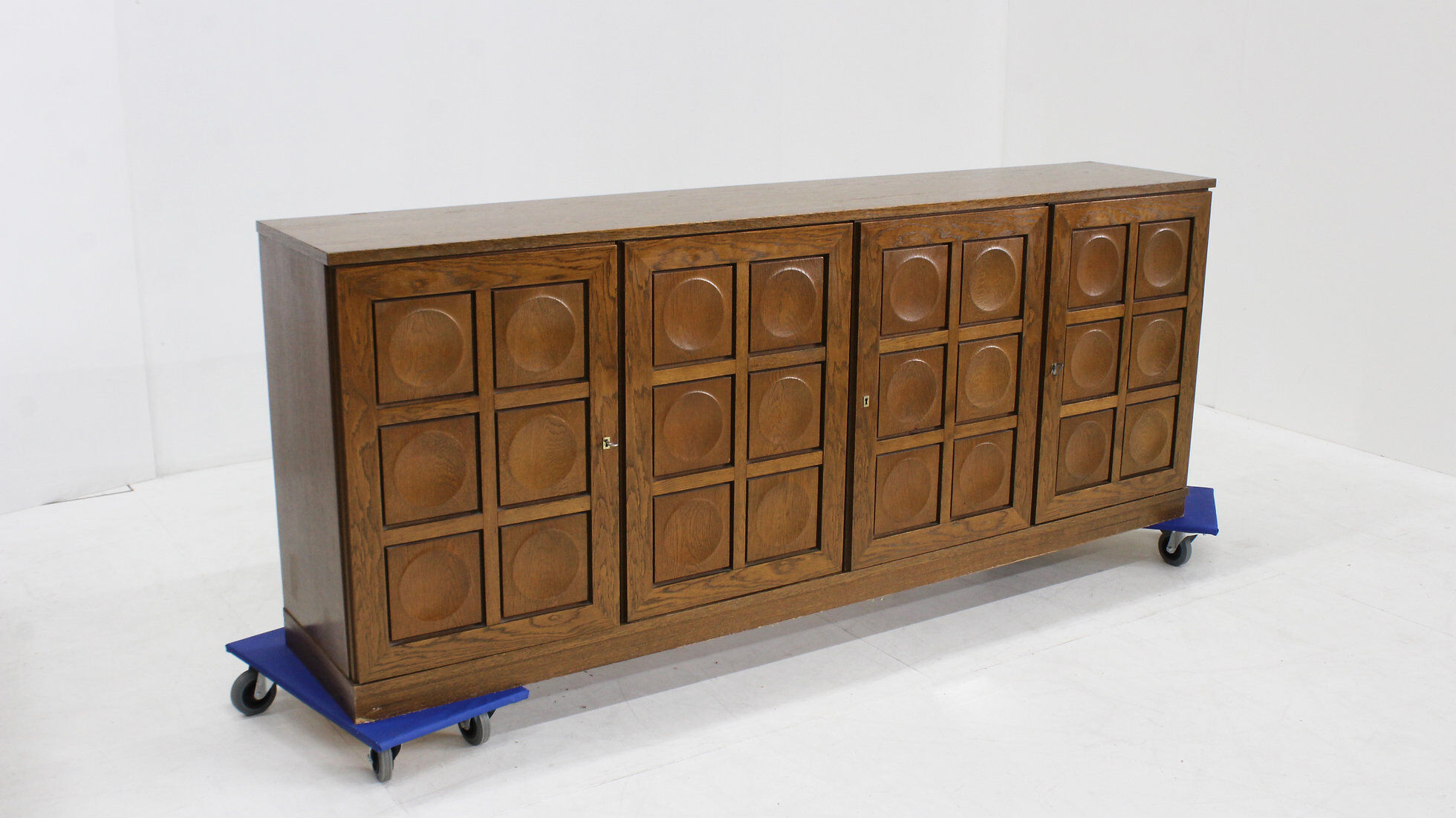 Vintage brutalist sideboard 1970s Gerhard Bartels