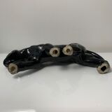 Black ceramic tiger art deco style