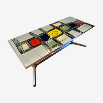 Vallauris ceramic coffee table