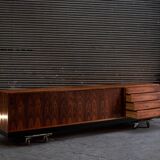 Wilhelm Renz. Enfilade in rosewood and laminate. Circa 1960-70.