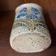 Salt stoneware vase signed jean claude monange blue flower place or hang