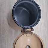 Beige enamel coffee pot