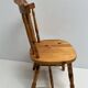 3 western country type pine chairs 1970 turned wood