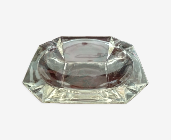 Coupe en verre, assiette de présentation en verre moulé