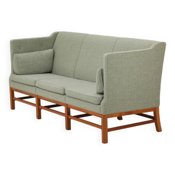 Canapé trois places vintage en bois danois du milieu du siècle, années 1960