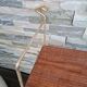 Wall shelves style metal string imitation wood 60- 70s
