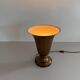 Art Deco conical table lamp in brass by Mazda, 1940s, France