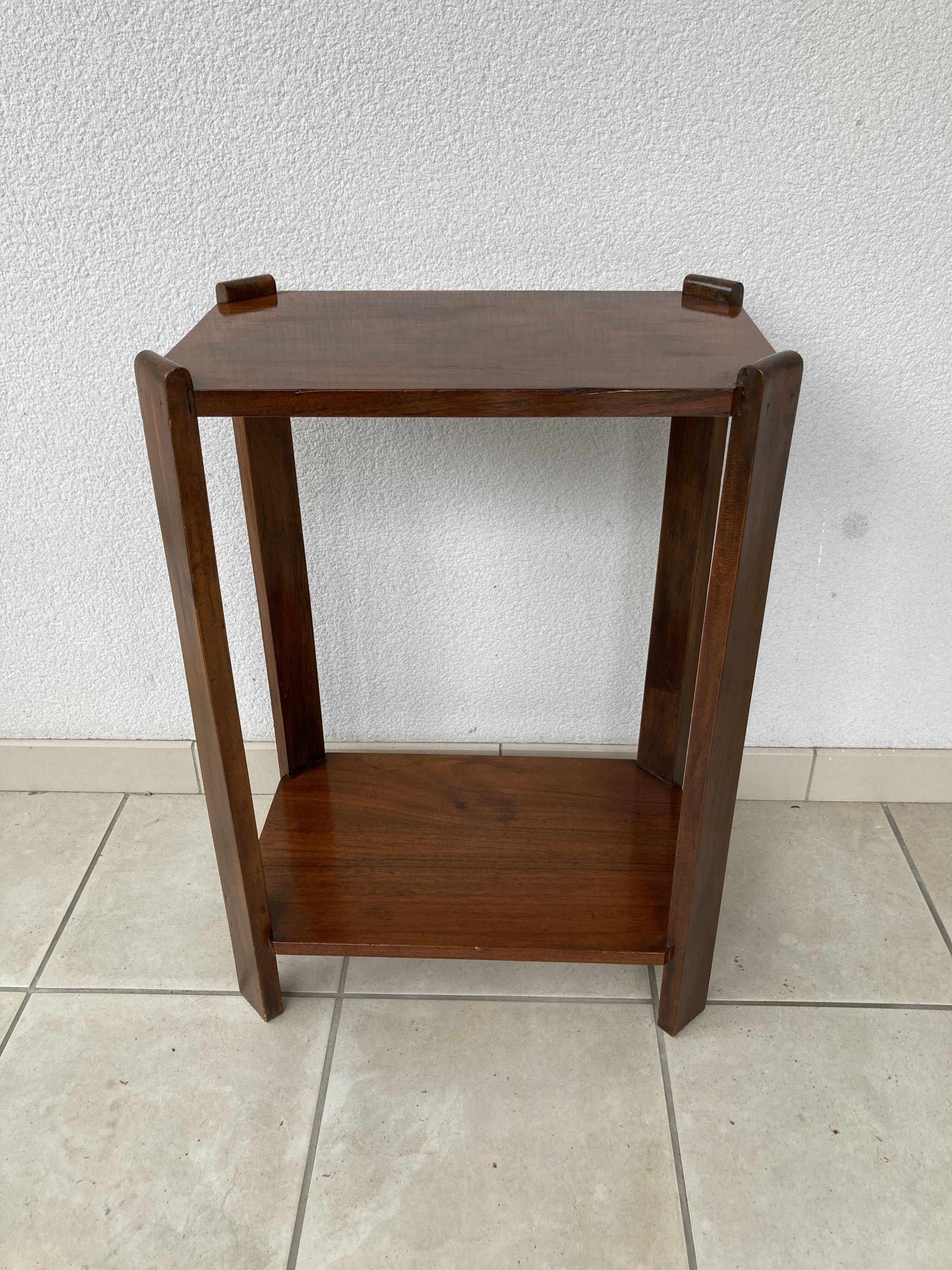 Art Deco Period Walnut Side Table